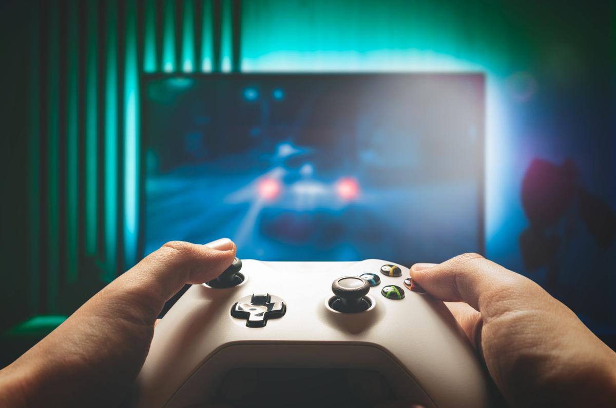 video game console and remote