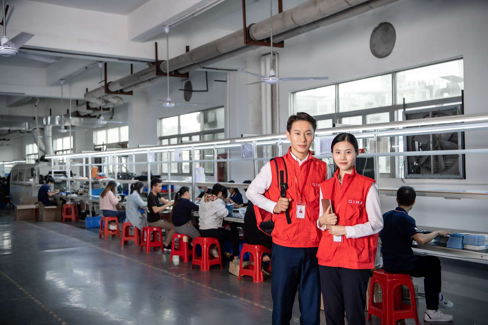 QIMA inspectors inside factory – PSI procedure