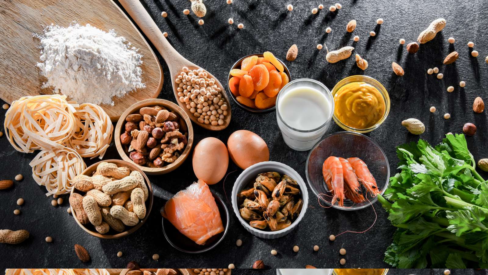 Food in table